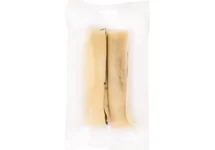 WITTE ROL MET ZALMHUID 17CM 2ST